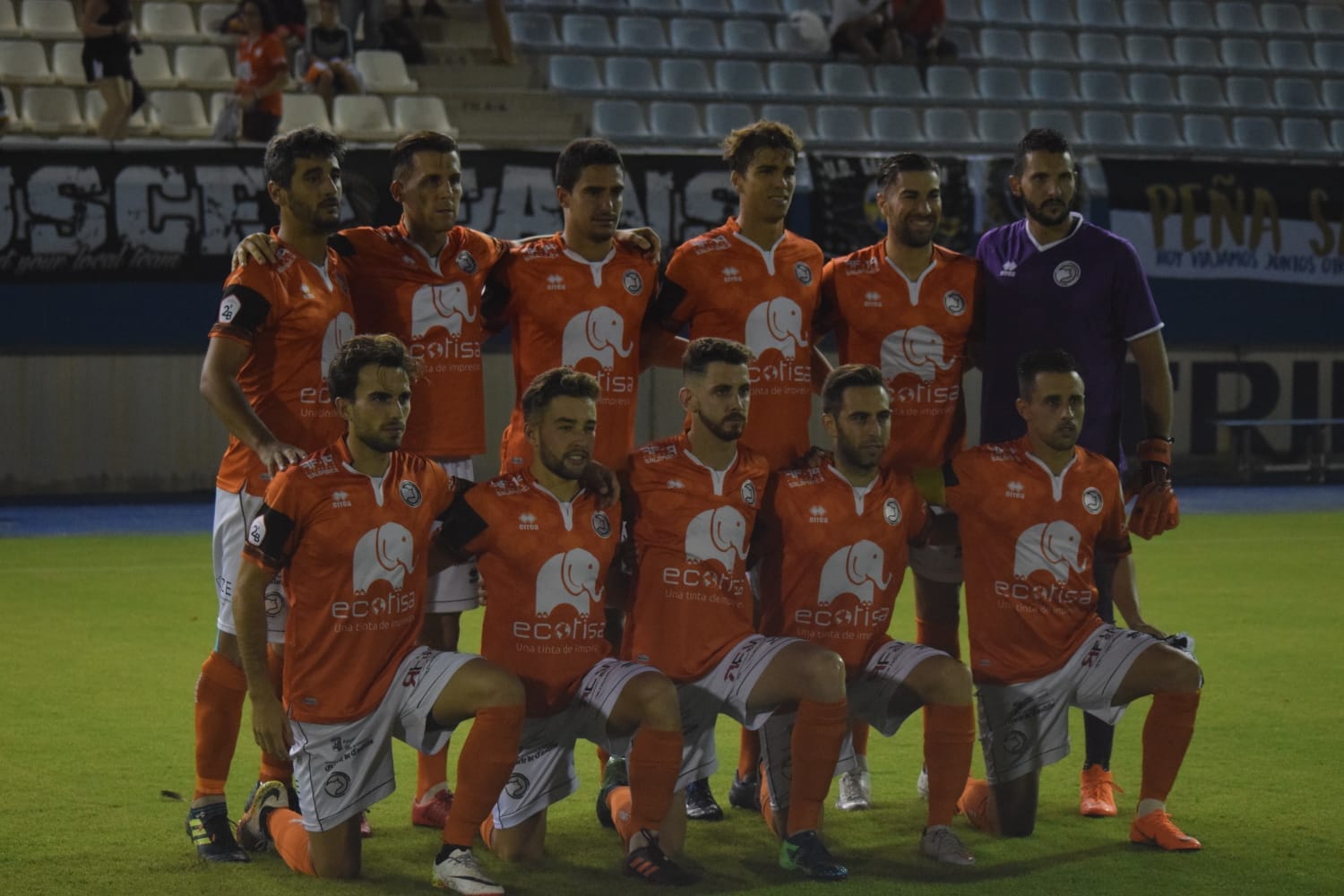 Once inicial de Unionistas en Lorca. 