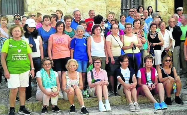 Participantes en la marcha solidaria celebrada en Palenzuela