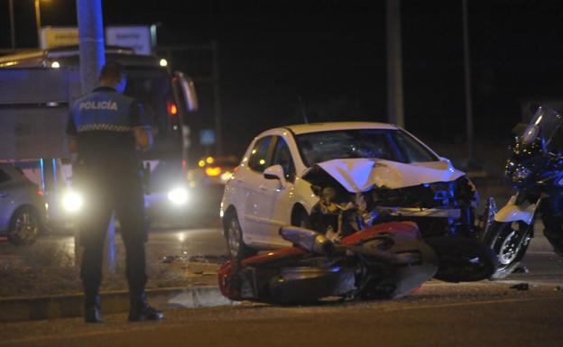 Vehículos implicados en el accidente.