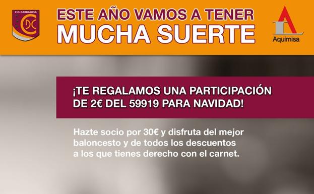 Cartel de la campaña de abonados Aquimisa Carbajosa 2018-2019. 