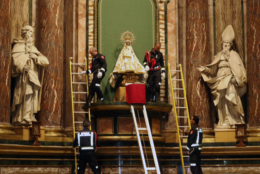 Fotos: La Virgen de la Fuencisla llega a la catedral para su novenario