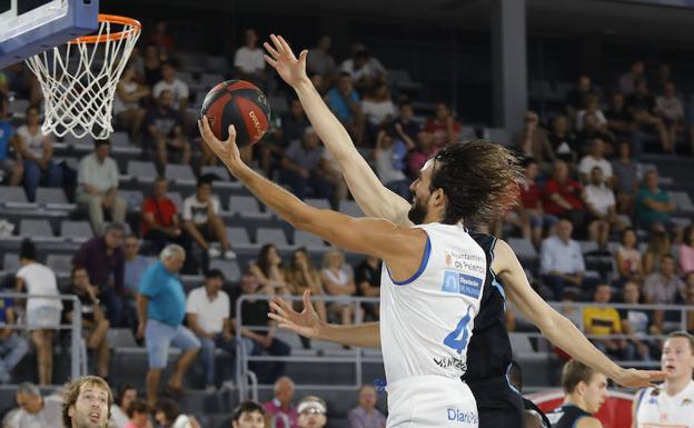 Jordi Grimau, durante el partido del Breogán. 