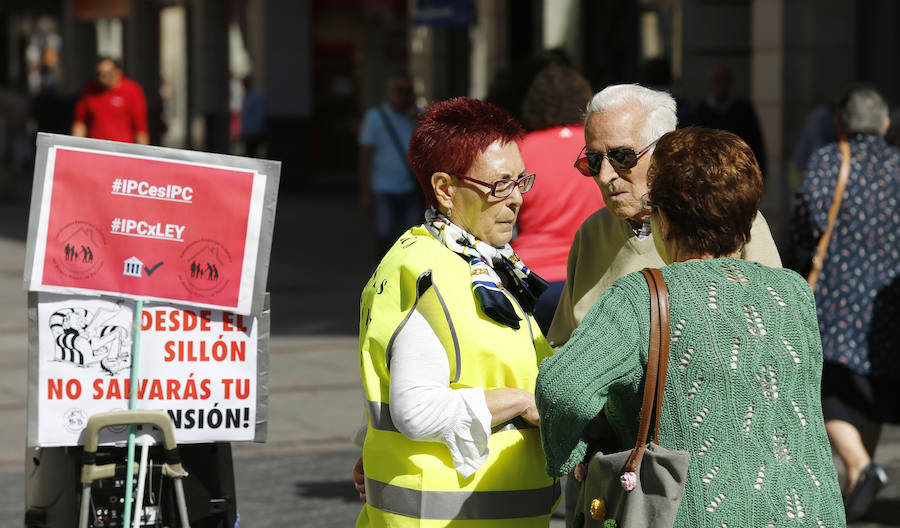 Fotos: Los pensionistas se manifiestan en Palencia