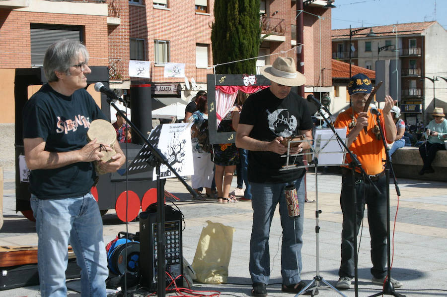 Una de las actuaciones del grupos de la plataforma.