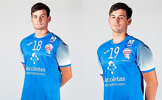 Los hermanos Álvaro y Miguel Martínez Lobato, del Recoletas Atlético Valladolid. 