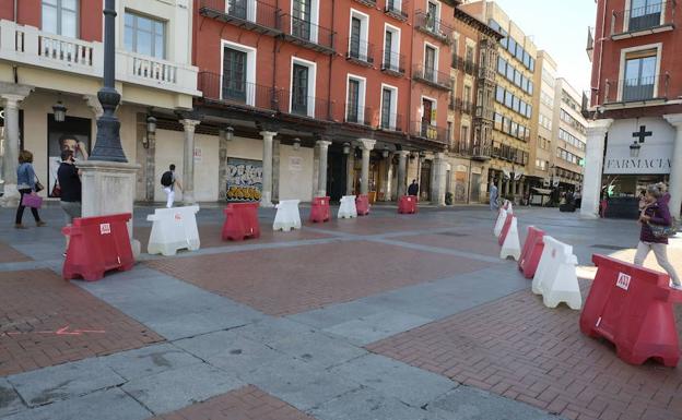 Obras en la Plaza Mayor. 