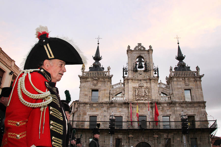 La capital maragata acoge desde este viernes la recreación de las '3Naciones', que hasta el domingo revivirá los días en los que confluyeron los ejércitos de Napoleón, John Moore y el marqués de la Romana