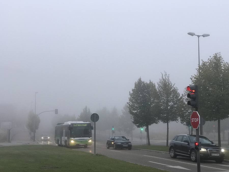 Niebla en Valladolid capital.