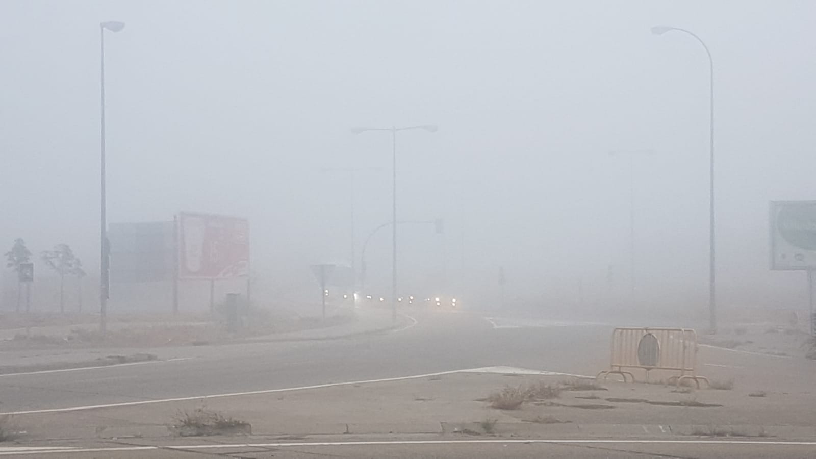 Niebla en Valladolid capital.