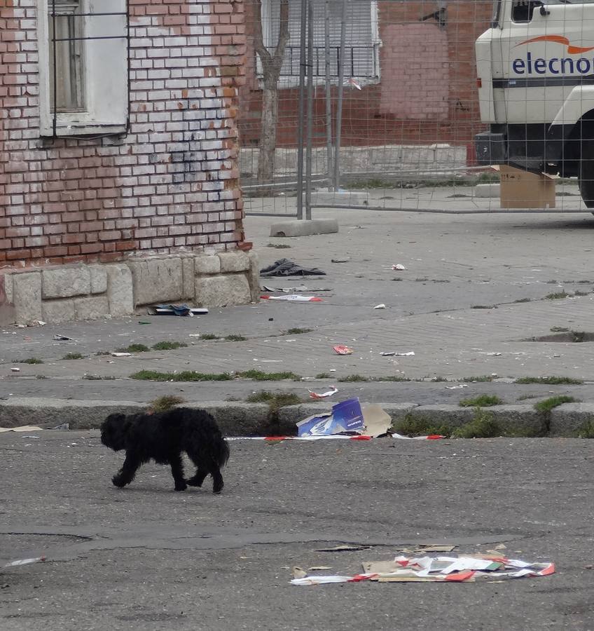 Desde el pasado mes de julio solo limpian estas calles tres días a la semana (lunes, miércoles y viernes) y en horario fijo de 8:00 a 13:00 bajo vigilancia policial para garantizar su seguridad