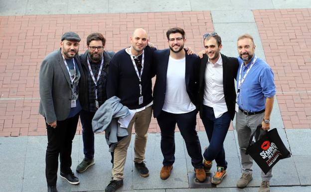 Los seis creadores seleccionados este año para participar en la sección Castilla y León en Corto de la Semana Internacional de Cine de Valladolid.