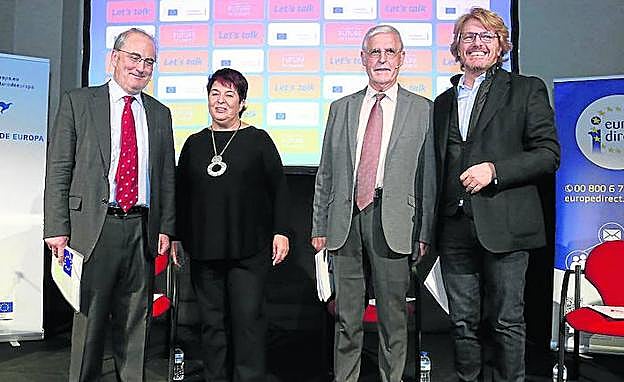 Francisco Fonseca (izquierda), Clara Luquero, Rodrigo González y Jesús García Zamora. 
