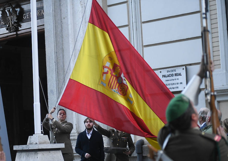 Fotos: Aspaym protagoniza el arriado de la bandera en el Palacio Real de Valladolid