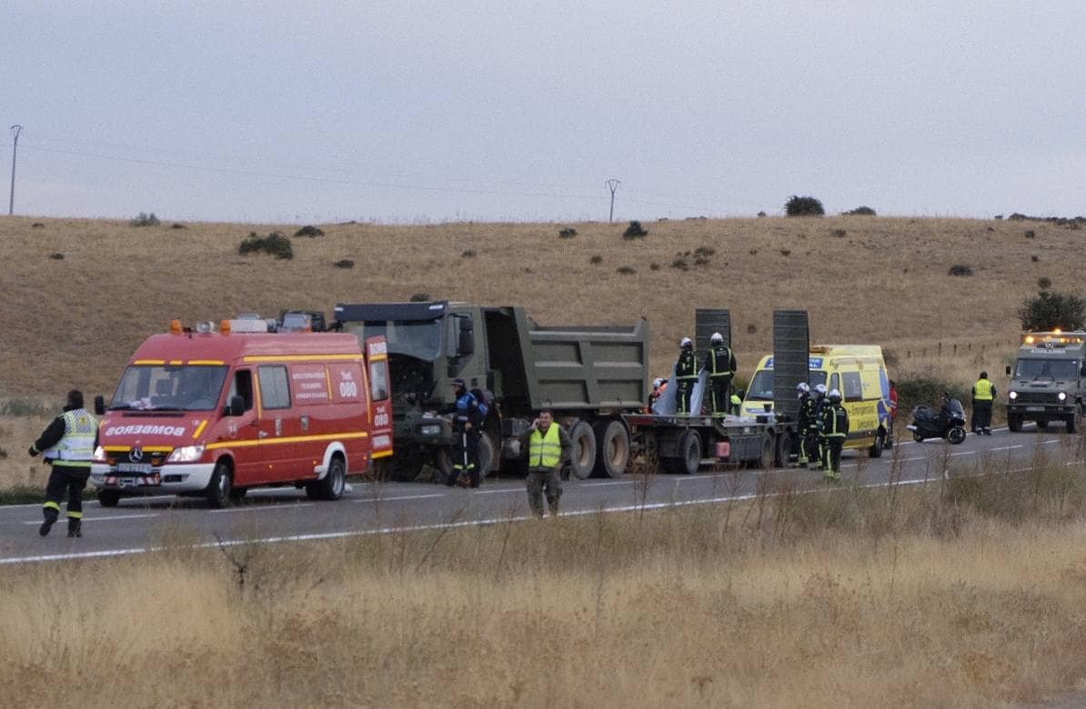 Un niña de cinco años ha perdido la vida en el accidente ocurrido en la salida de la ciudad dirección hacia el municipio de Matilla de los Caños, en el cruce al recinto ferial de la ciudad