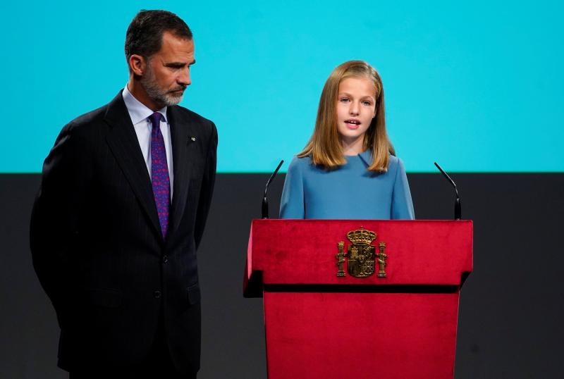 La princesa de Asturias celebra su cumpleaños este 31 de octubre leyendo el primer artículo de la Constitución