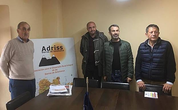 Ignacio Polo, Juan Bautista Alonso, Miguel Ángel Luengo y Pablo Hernández, en la presentación