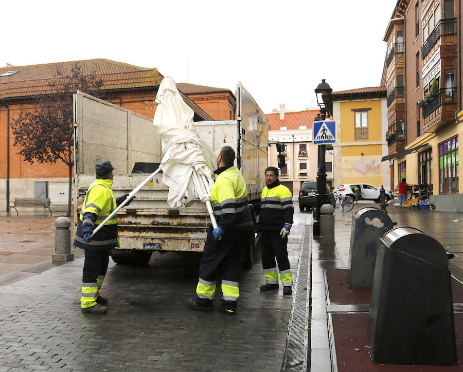 Fotos: Recogida de enseres en Palencia