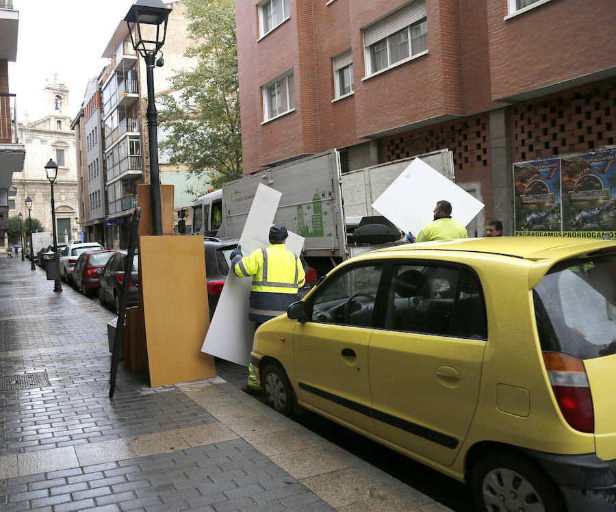 Fotos: Recogida de enseres en Palencia