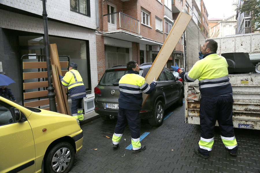 Fotos: Recogida de enseres en Palencia