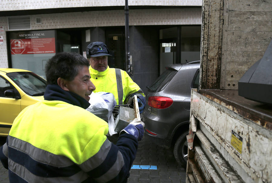 Fotos: Recogida de enseres en Palencia