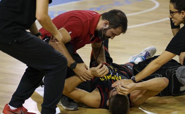 Pere Sureda, durante la taquicardia.