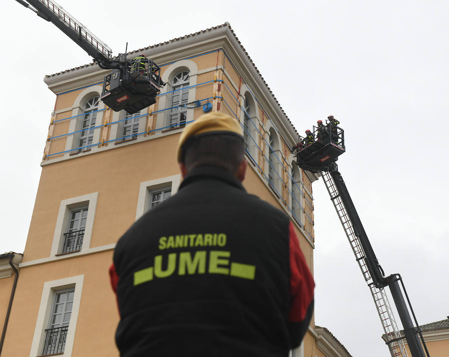 El simulacro se ha llevado a cabo en el Monasterio de Nuestra Señora de Prado