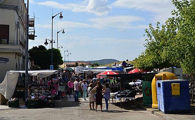 Ubicación actual del mercadillo en la zona de San Pelayo.