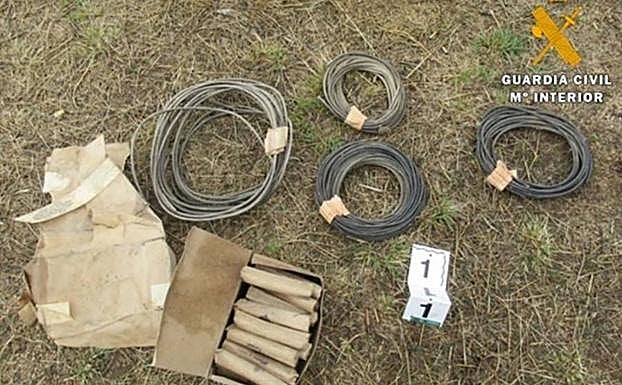 Arfetactos encontrados en una casa de Wamba, en Valladolid. 