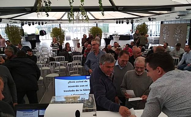 Asamblea de Leche Gaza celebrada ayer en Zamora.