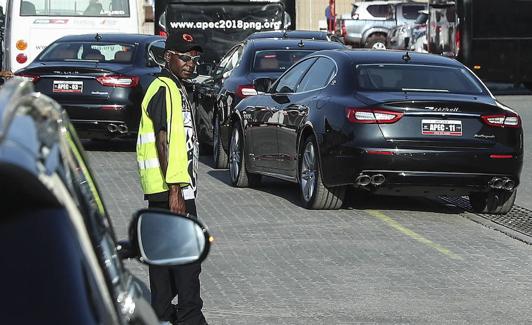 Control de acceso en Port Moresby . 