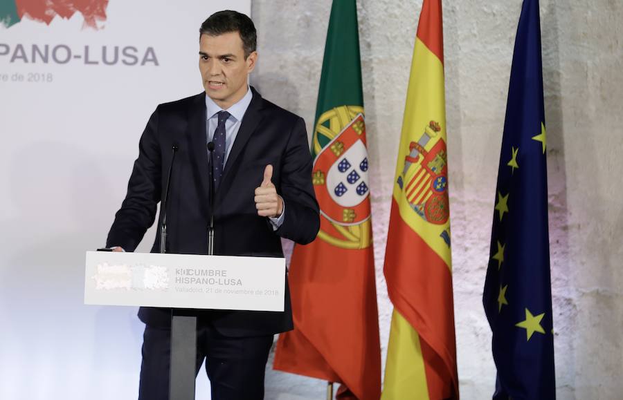 Fotos: Comparecencia de Pedro Sánchez y Antonio Costa tras la Cumbre Hispano-Lusa de Valladolid