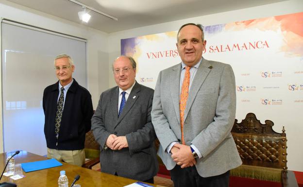 Eugenio Santos, Enrique Cabero y Nicolás Rodríguez. 