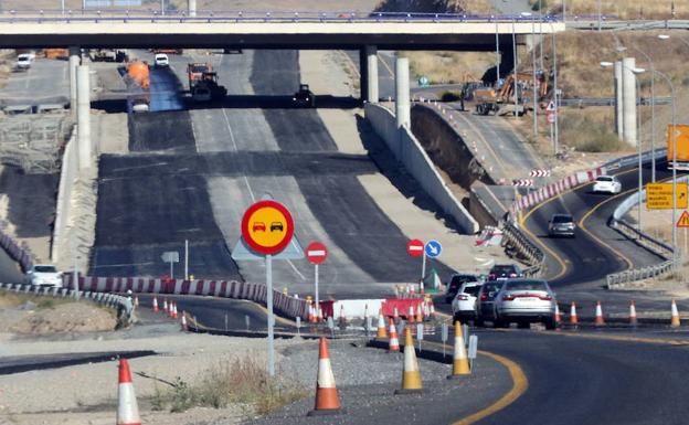 Obras en la SG-20. 