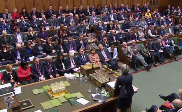 Sesión del Parlamento británico.