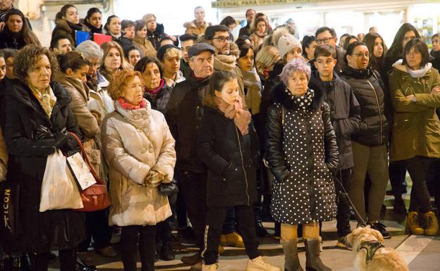 Concentracion en Zamora por la muerte de Laura Luelmo. 