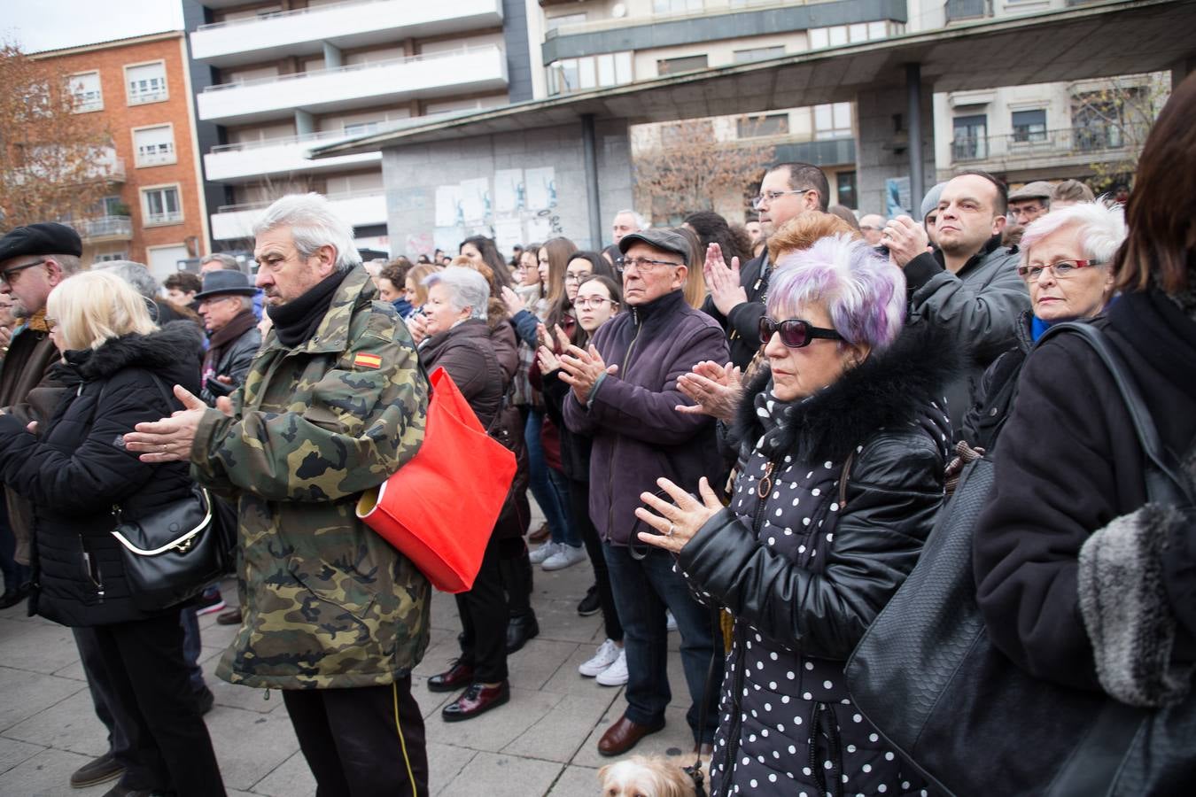 Concentración por la muerte de Laura Luelmo en Zamora.