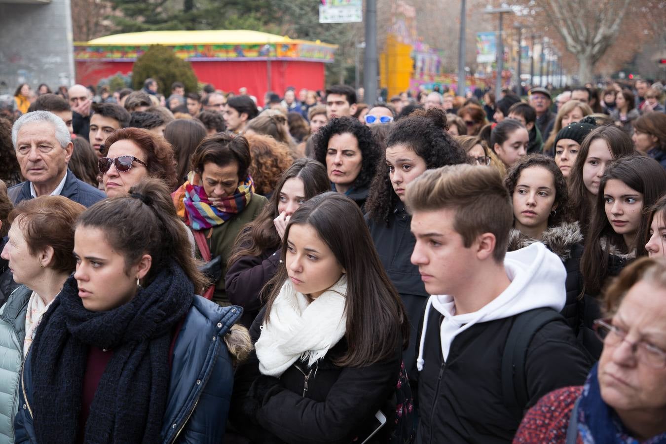 Concentración por la muerte de Laura Luelmo en Zamora.