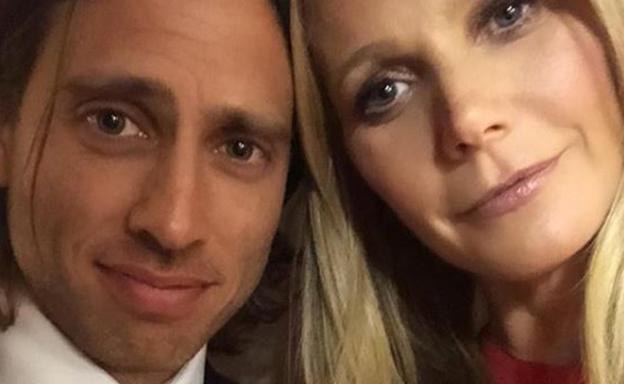 La actriz Gwyneth Paltrow y el productor Brad Falchuk.