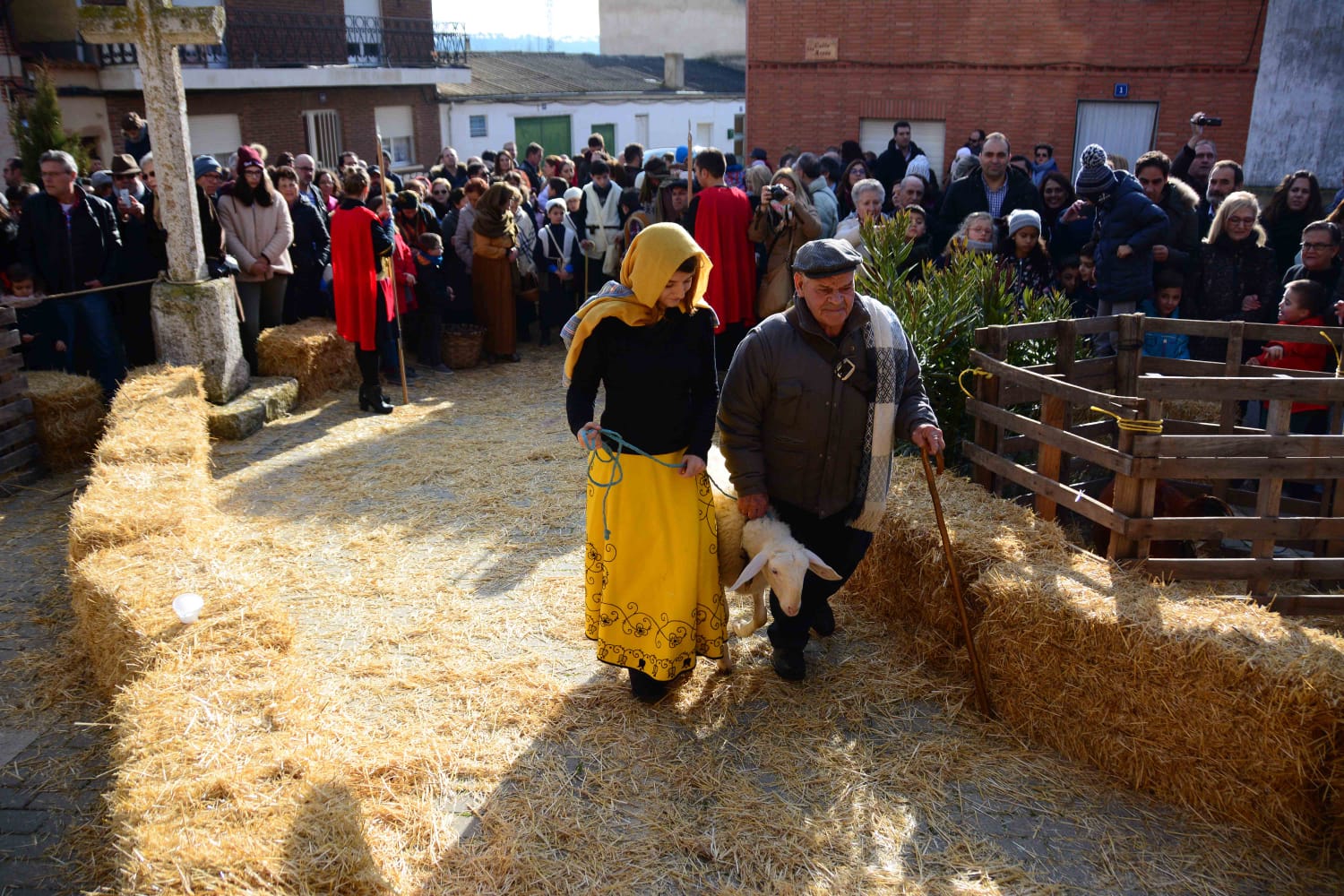 Sesenta actores y la representación de hasta 13 oficios castellanos se han dado cita en esta localidad de Torozos con motivo de la Navidad
