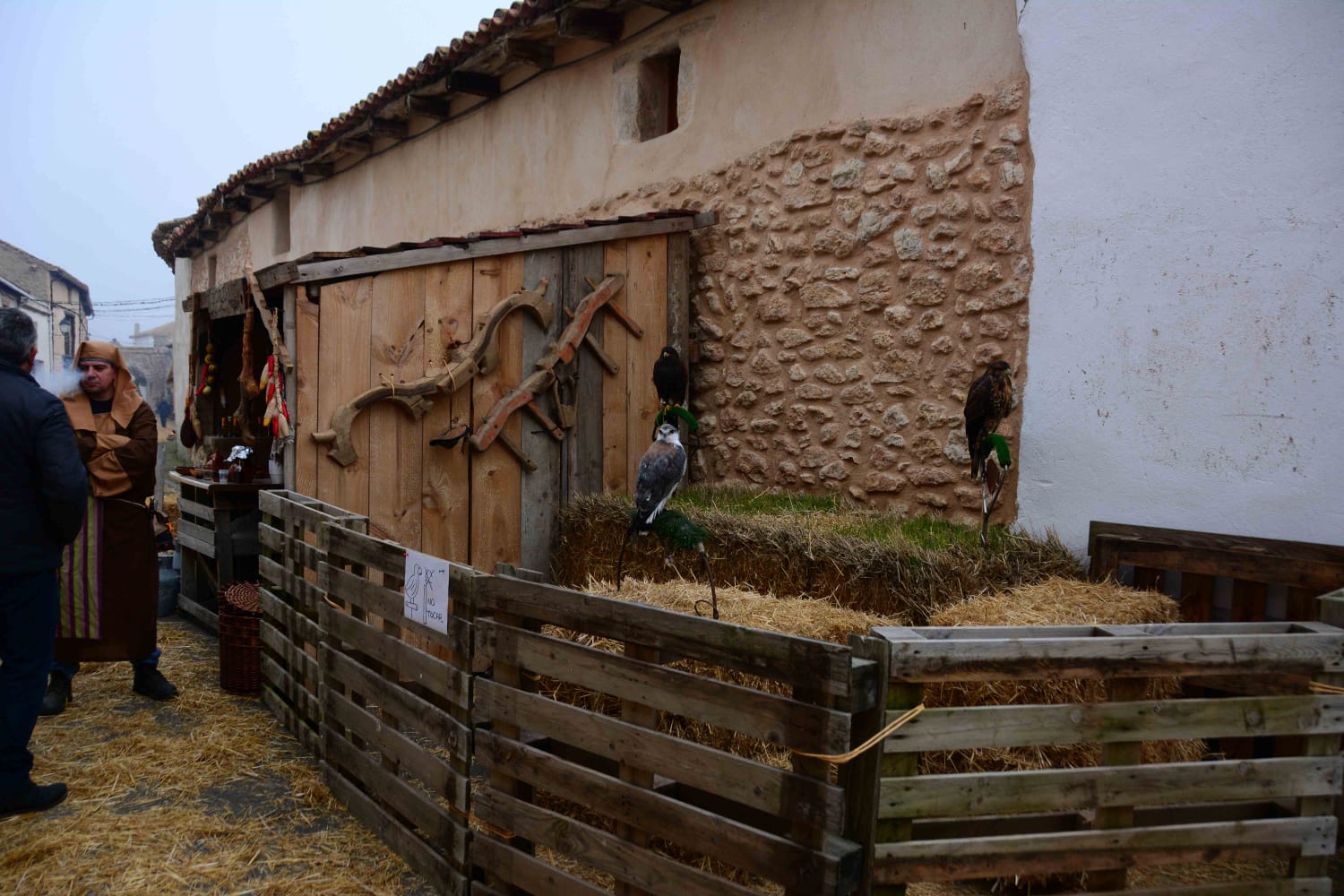 Sesenta actores y la representación de hasta 13 oficios castellanos se han dado cita en esta localidad de Torozos con motivo de la Navidad