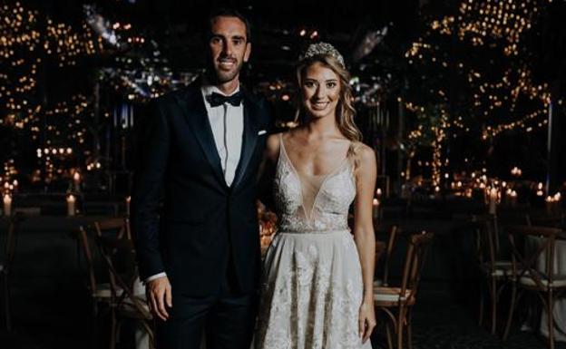Diego Godín y Sofía Herrera.