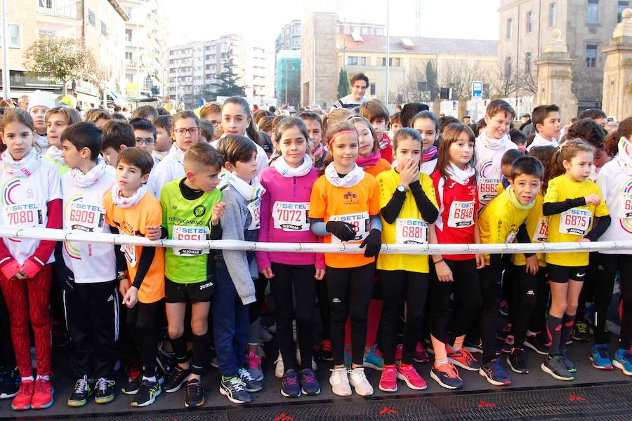 Fotos: Segunda carrera de niños de la San Silvestre salmantina