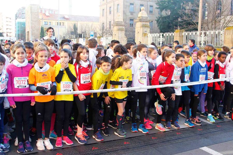 Fotos: Segunda carrera de niños de la San Silvestre salmantina