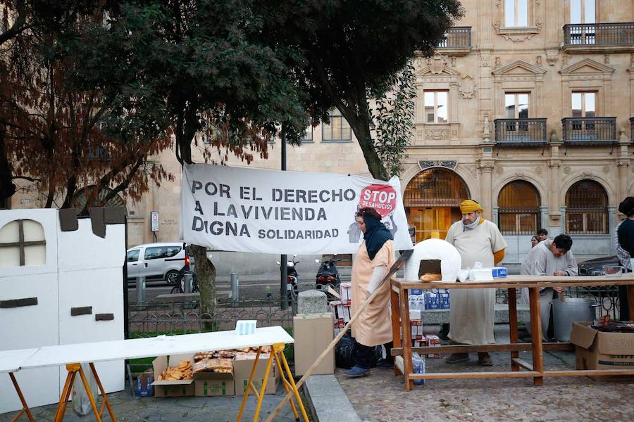 Fotos: Belén viviente en la Plaza de los Bandos de Salamanca