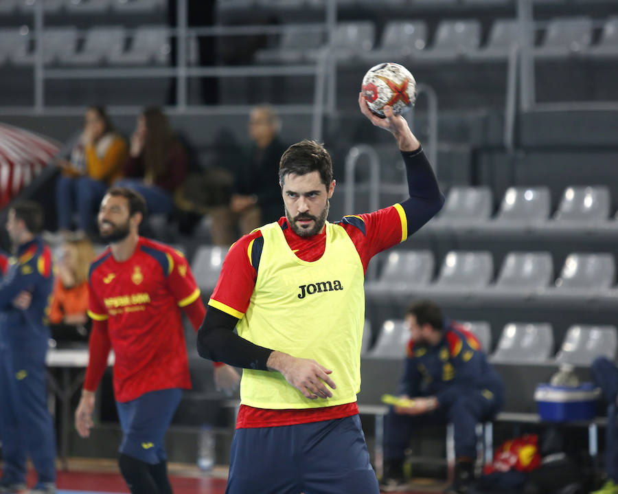 Fotos: La Selección Española ya entrena en el pabellón
