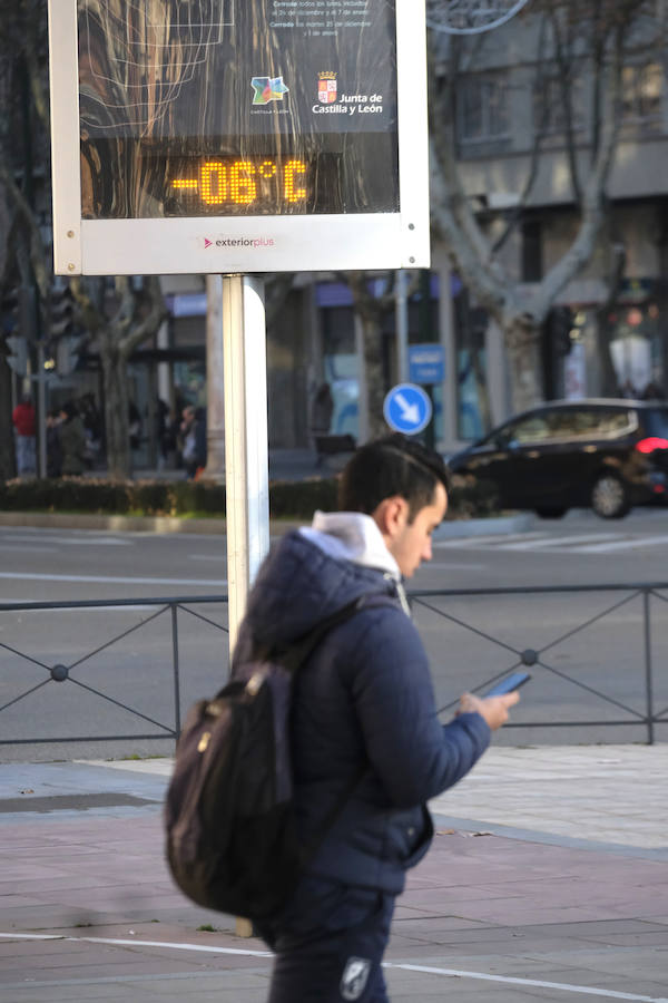 Helada en Valladolid.