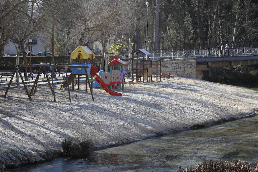 Helada en Peñafiel.