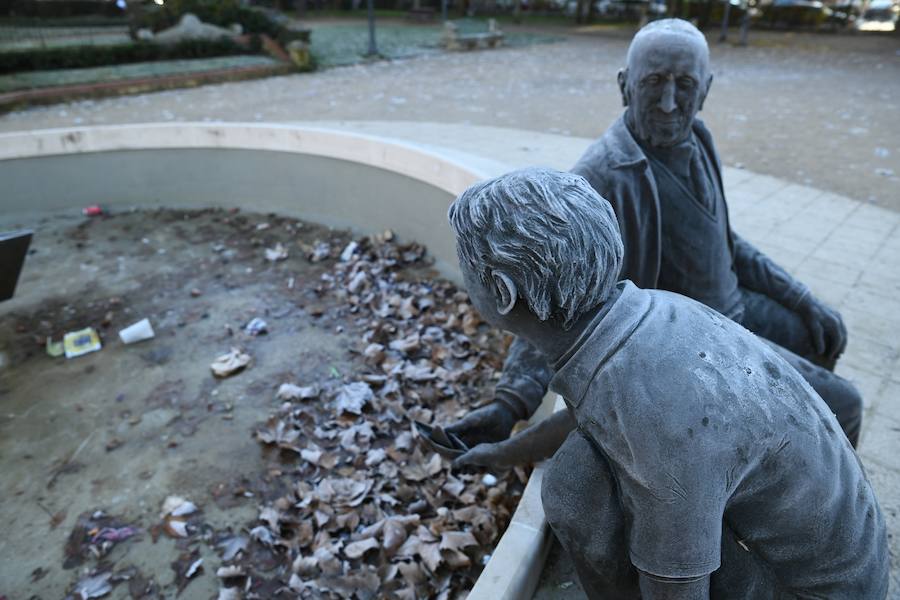 Helada en Valladolid.