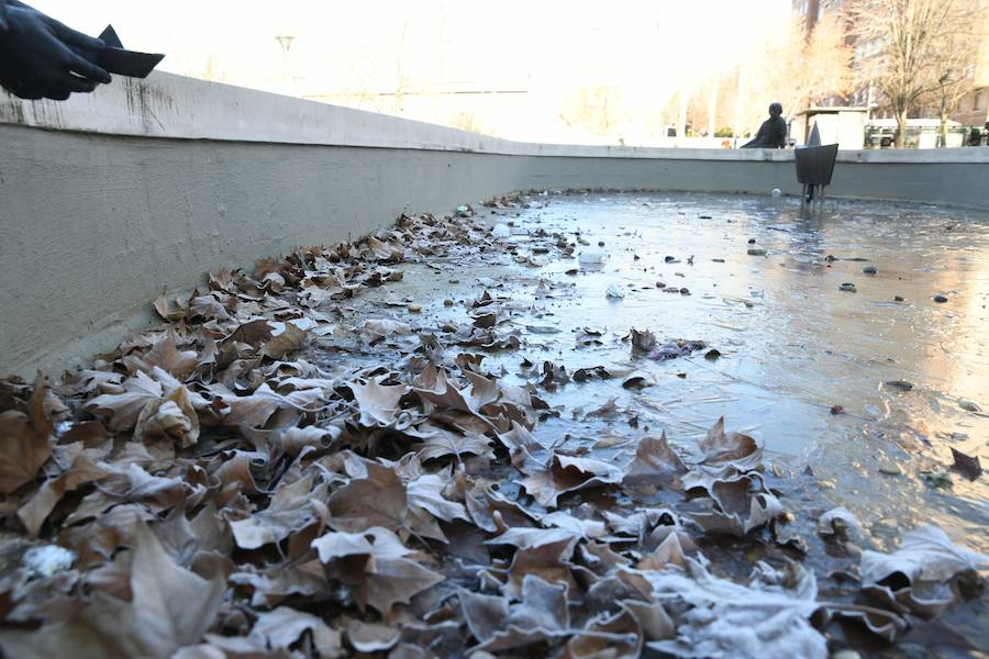 Helada en Valladolid.