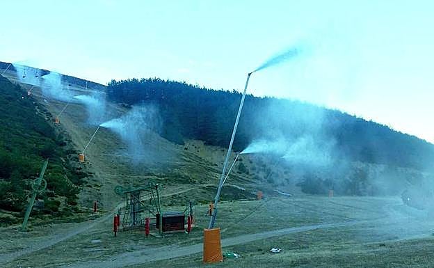 Prueba del sistema de innivación realizada el pasado 5 de enero.